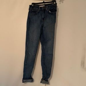 Levi high rise skinny jeans